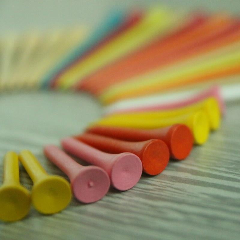 40 Golf Tees With Ball Holder 70Mm