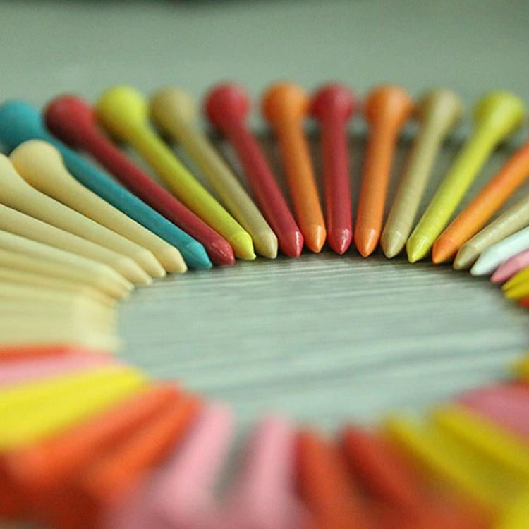40 Golf Tees With Ball Holder 70Mm