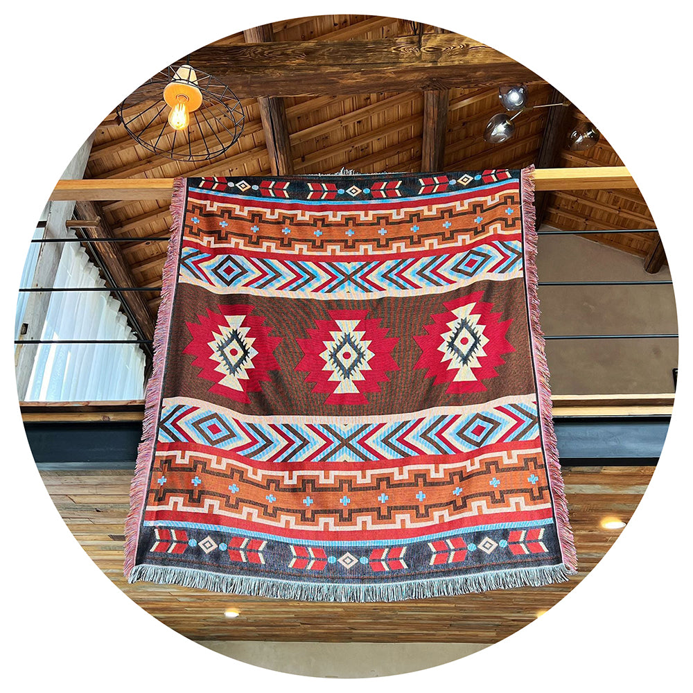 1 Sets of Elosung 1 Sets Of Bohemian Waterproof Picnic Blanket Camping Outdoor Rug 2 Pack