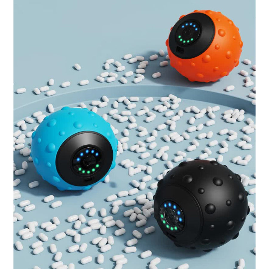 Blue Rechargeable Electric Massage Ball Vibrating Full Body Muscle Relaxation Tool
