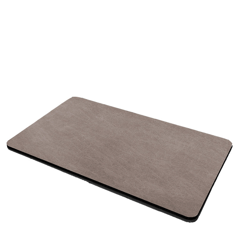 Brown Quick Dry Absorbent Non Slip Bath Rug For Bathroom Kitchen Entryway 45X70cm