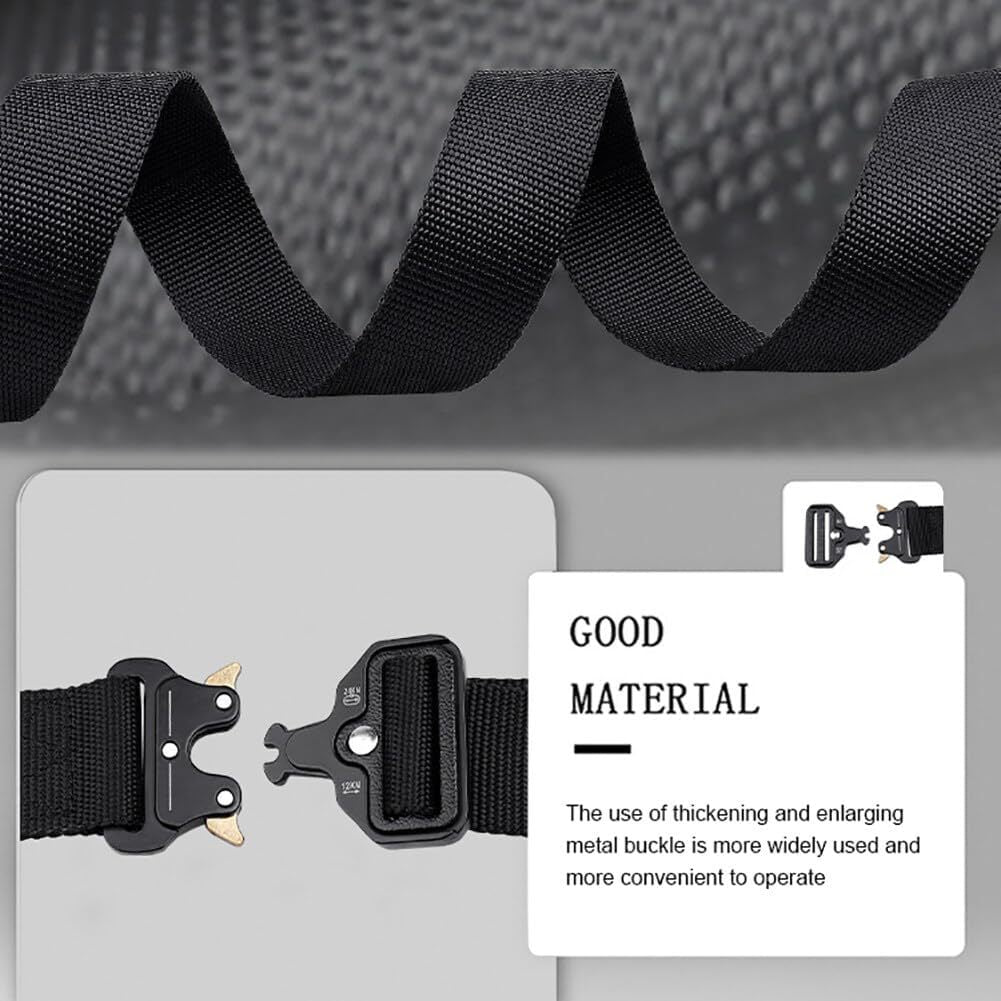 Black Tactical Battle Belt Set Padded Molle Outer & Nylon Inner