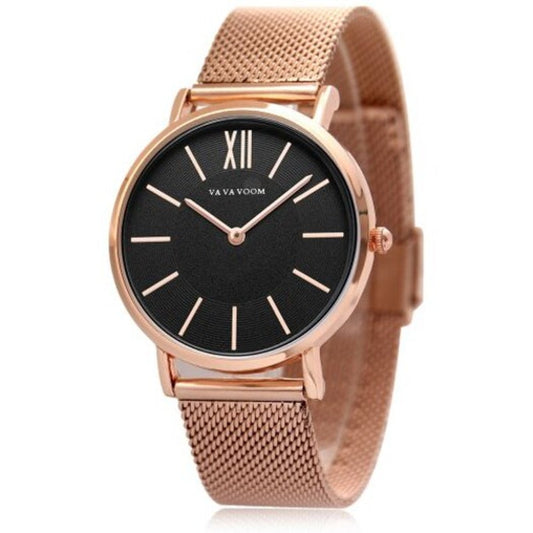 Va 3602W Stainless Steel Band Thin Design Women's Fashion Watch Multi A