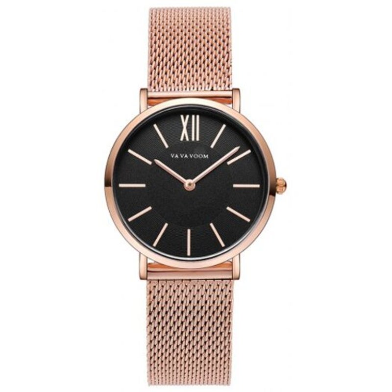 Va 3602W Stainless Steel Band Thin Design Women's Fashion Watch Multi A