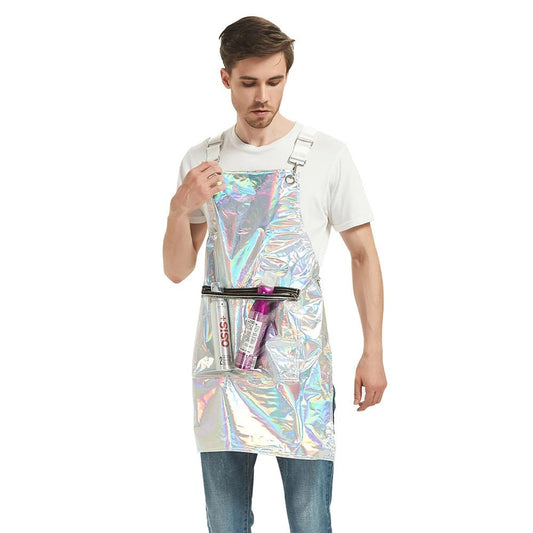 Salon Barber Apron With 3 Pockets Waterproof For Hair Stylist