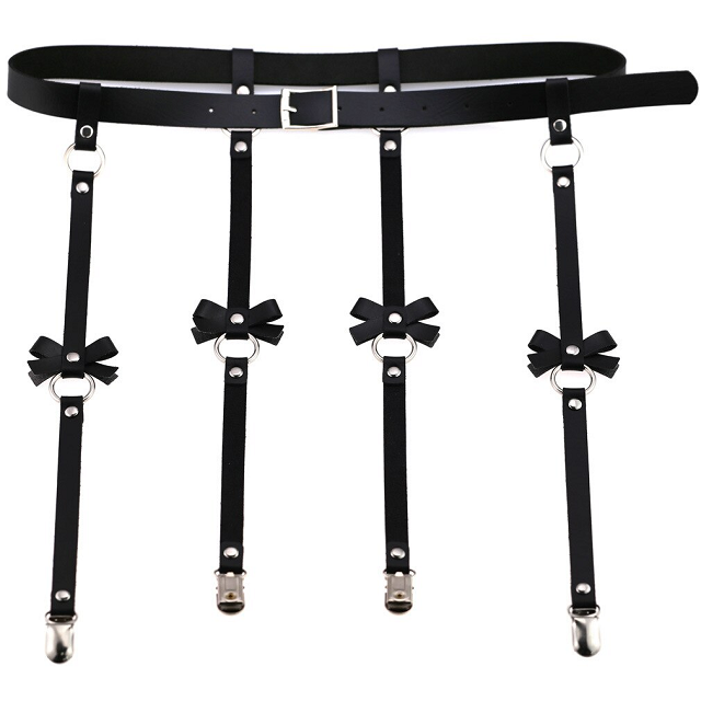 Vegan Leather Waist Belt Lingerie Women