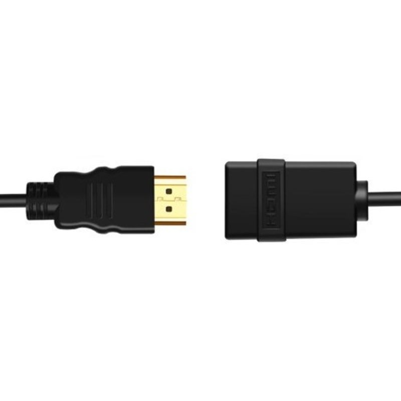 Version 1.4 Hdmi Male To Female Cable Black 1M