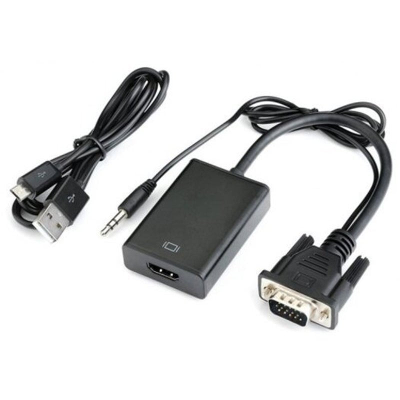 1080P Full Hd Vga To Hd-Compatible Converter Adapter Cable With Audio Output