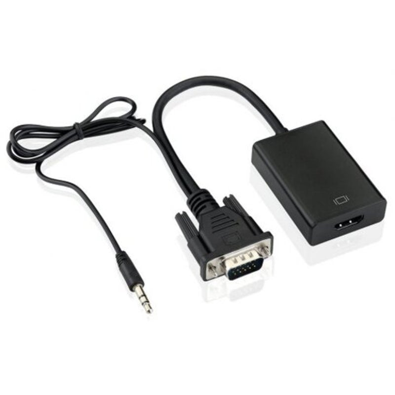 1080P Full Hd Vga To Hd-Compatible Converter Adapter Cable With Audio Output