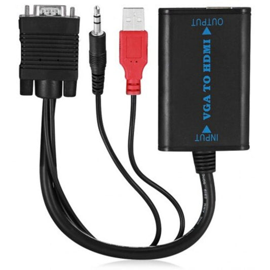 Vga To Hdmi Female Converter Black