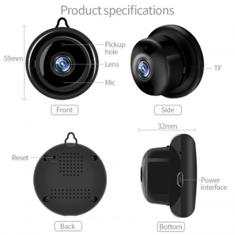 Video Surveillance Camera Wirelessnight Vision Smart Home Security Ip Cameras Motion Detection