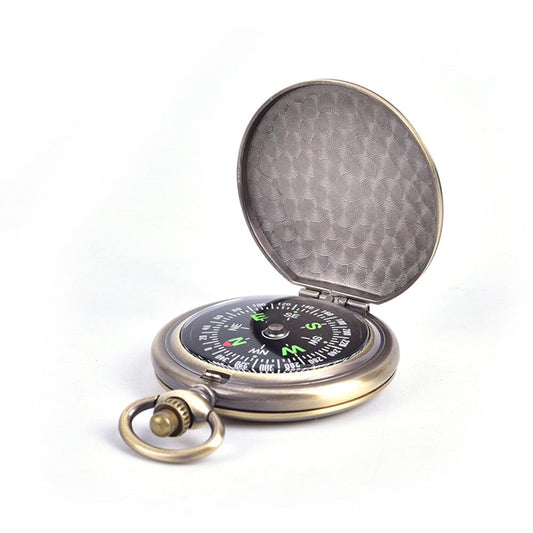 Bronze Compass Design Pocket Watch Retro Men's Women's Statue Of Liberty