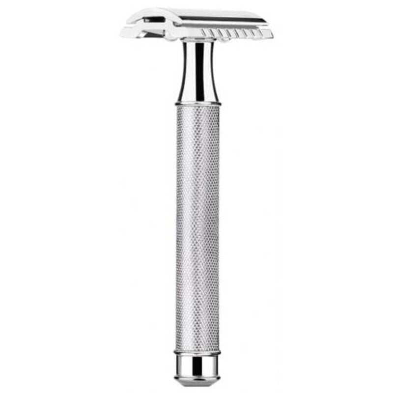 Vintage Razor Beard Knife Shaving Blade Manual Double Silver