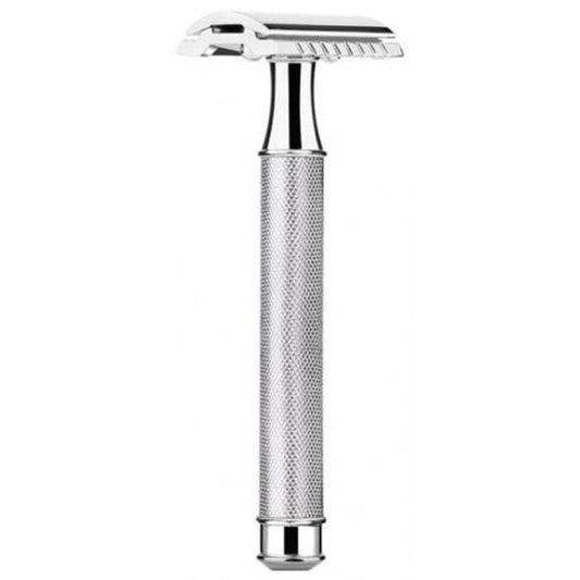 Vintage Razor Beard Knife Shaving Blade Manual Double Silver