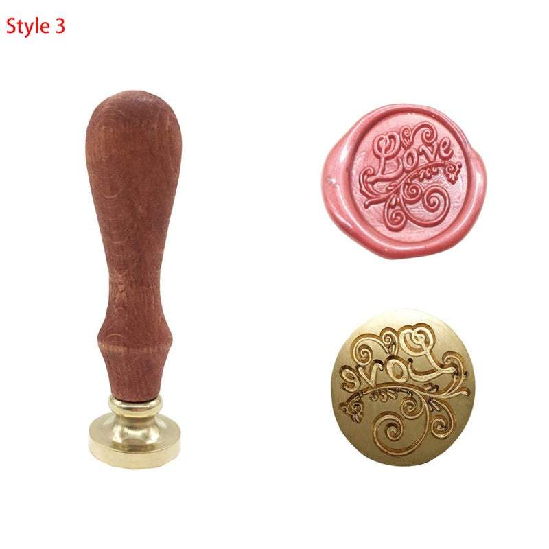 Art Crafting Tools Seal Sealing Wax Stamp Set Envelope Kit