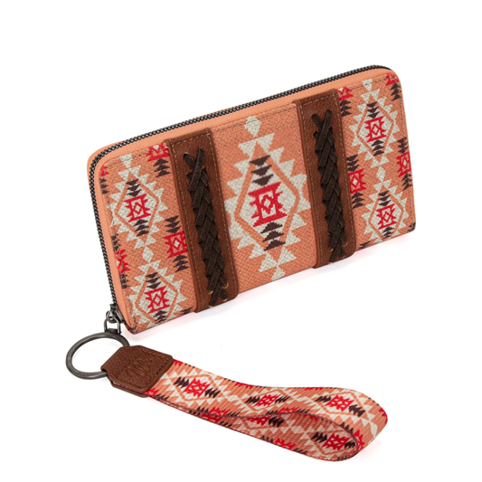 Cotton And Linen Printed Women's Wallet