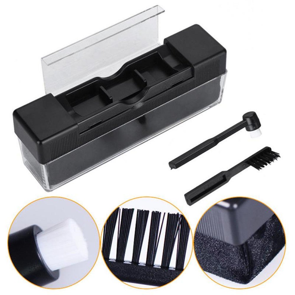 Vinyl Records Cleaning Kit Turntables With Small Brush Phonograph Scrubbing