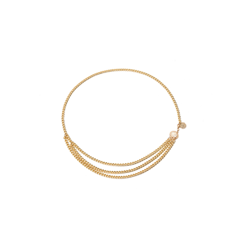 Veile Studios Multilayer Alloy Waist Chain Body For Women Belt Pendant Belly