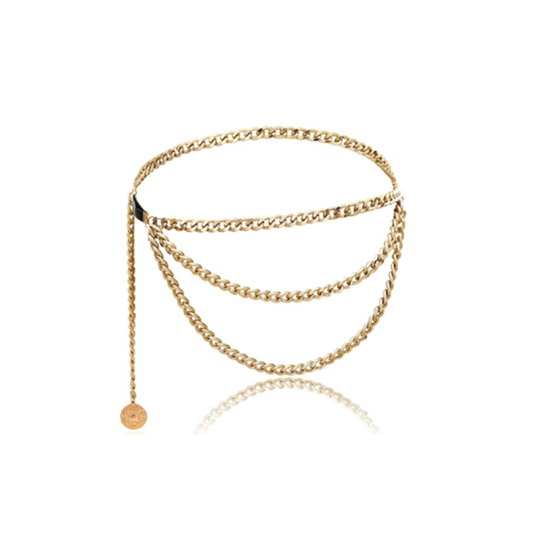 Veile Studios Multilayer Alloy Waist Chain Body For Women Belt Pendant Belly