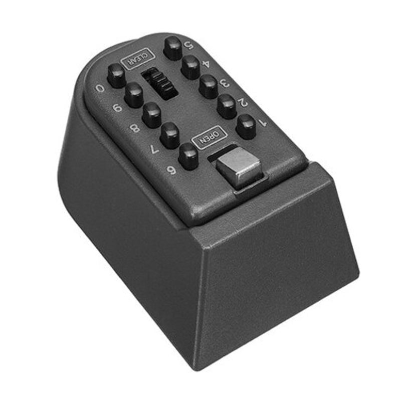 Wall Mounted Key Safe Password Lock Storage Box Black