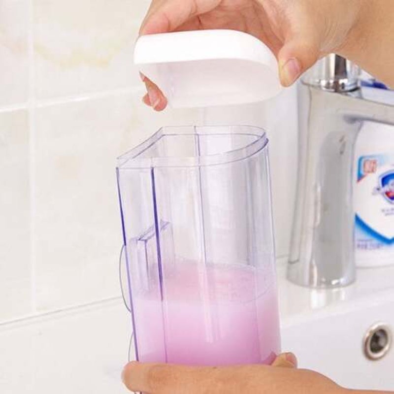 Wall Mounted Liquid Soap Dispenser Milk White Size
