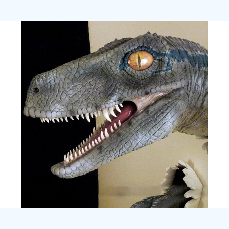 Wall Statue Emulsion Realistic Artificial Dinosaur Animal Ornament