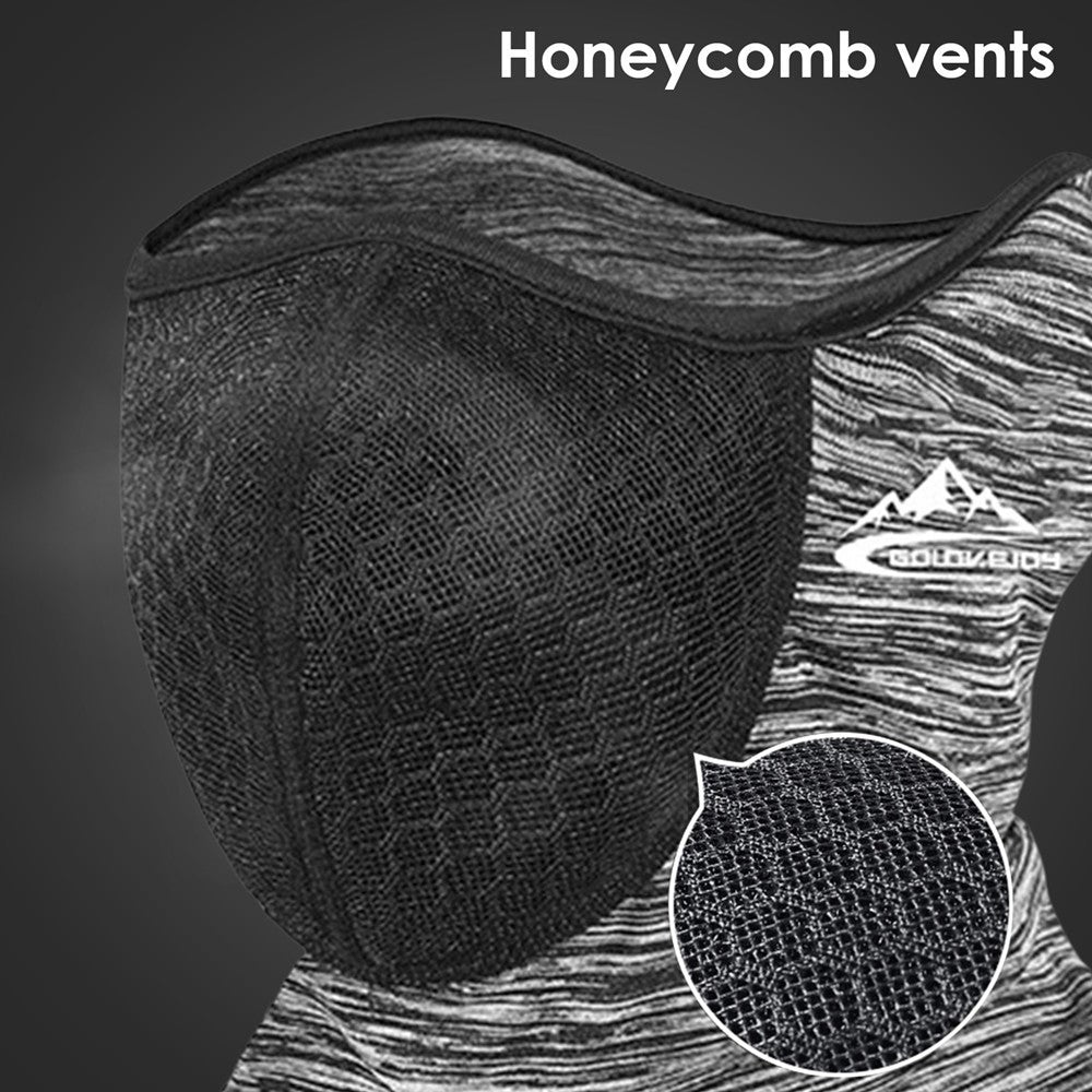 Warm Neck Guard Scarf Honeycomb Vents Cover Bike Half Face Mask Windproof Cycling Headscarves For Camping