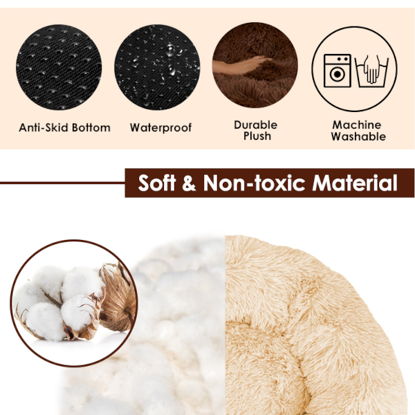 Warm Soft Plush Pet Bed For Dogs Or Cats