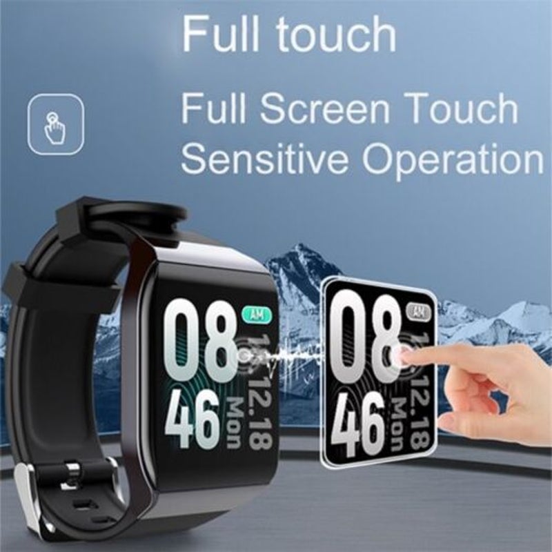 Watch Smart Waterproof Smartwatch Man Women Watches Men Connected Clock Black