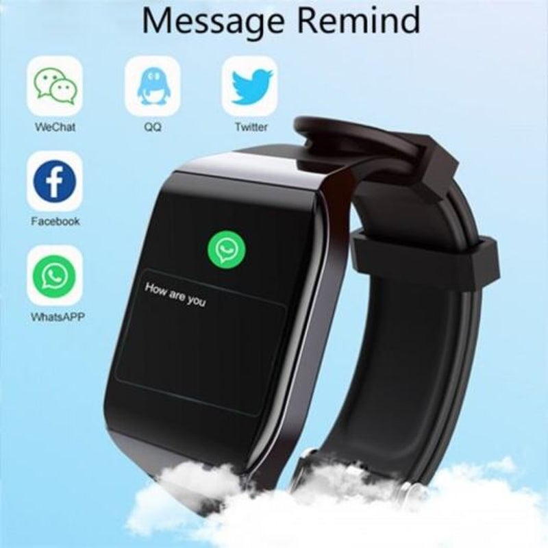 Watch Smart Waterproof Smartwatch Man Women Watches Men Connected Clock Black