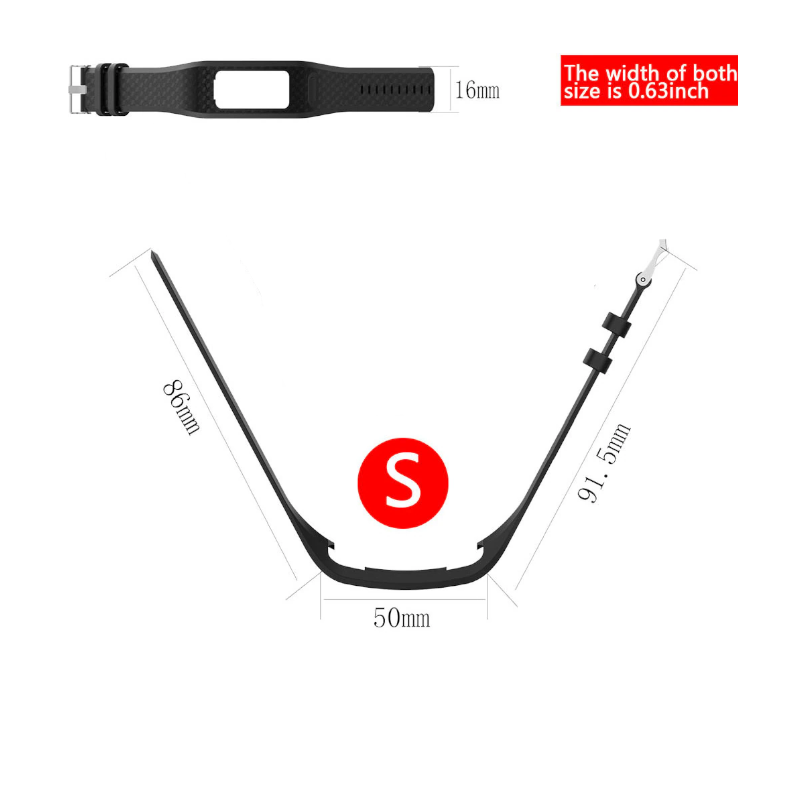 Watches Smart Universal Replacement Strap For Garmin Vivofit 1 / 2 Small Size Red