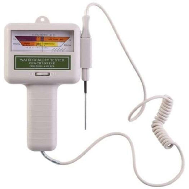 Water Quality Tester Ph / Chlorine Detector White