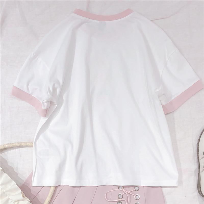 Watercolour Peach Tee