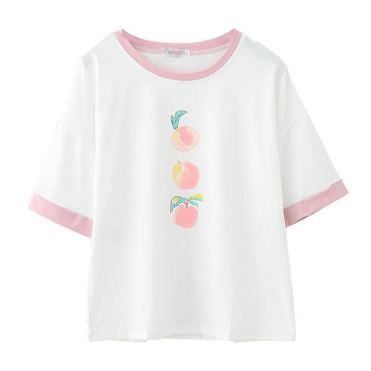 Watercolour Peach Tee