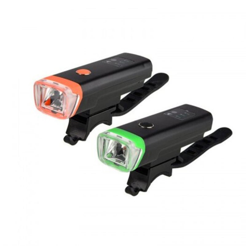 Waterproof Cycling Bicycle Light Usb Rechargeable Bike Led Front Lights Lamp Safety Flashlight Black