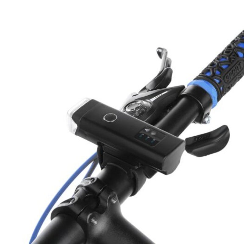 Waterproof Cycling Bicycle Light Usb Rechargeable Bike Led Front Lights Lamp Safety Flashlight Black