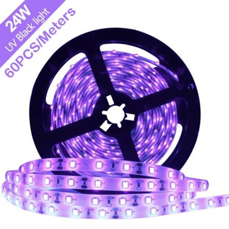 Deepdream Black Light Uv 395 400Nm 3528 Smd Flexible Led Strip Dc12v Purple Meters