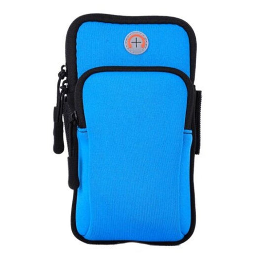 Waterproof Outdoor Sports Cellphone Arm Bag Running Fitness Riding Armband Blue