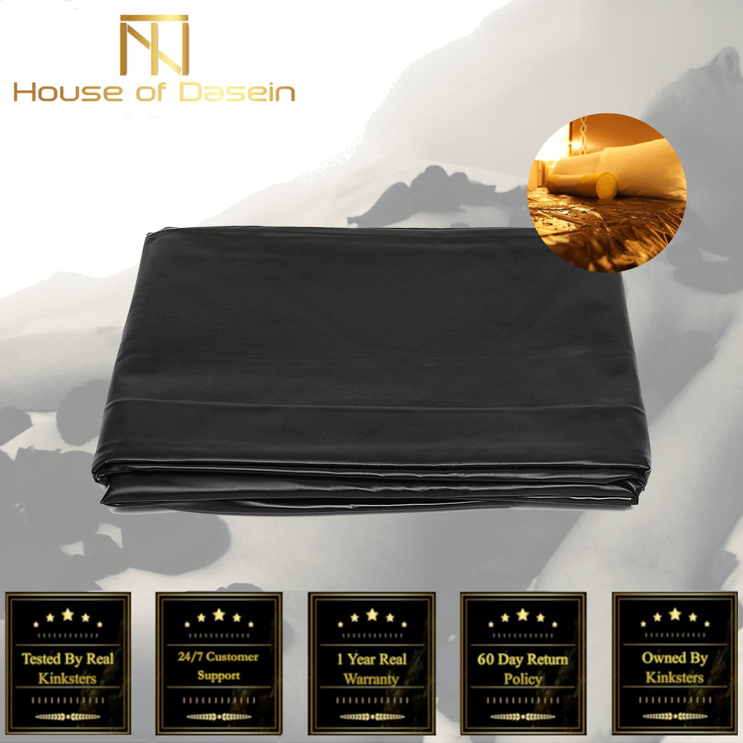 Waterproof Black Mattress Cover Pvc Bdsm Dungeon Play Kink Fetish