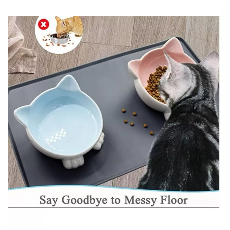 Waterproof Silicone Pet Feeding Mat For Dogs Cats
