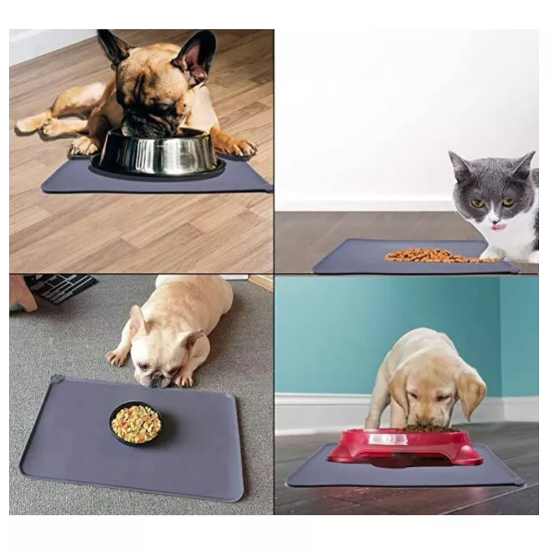 Waterproof Silicone Pet Feeding Mat For Dogs Cats