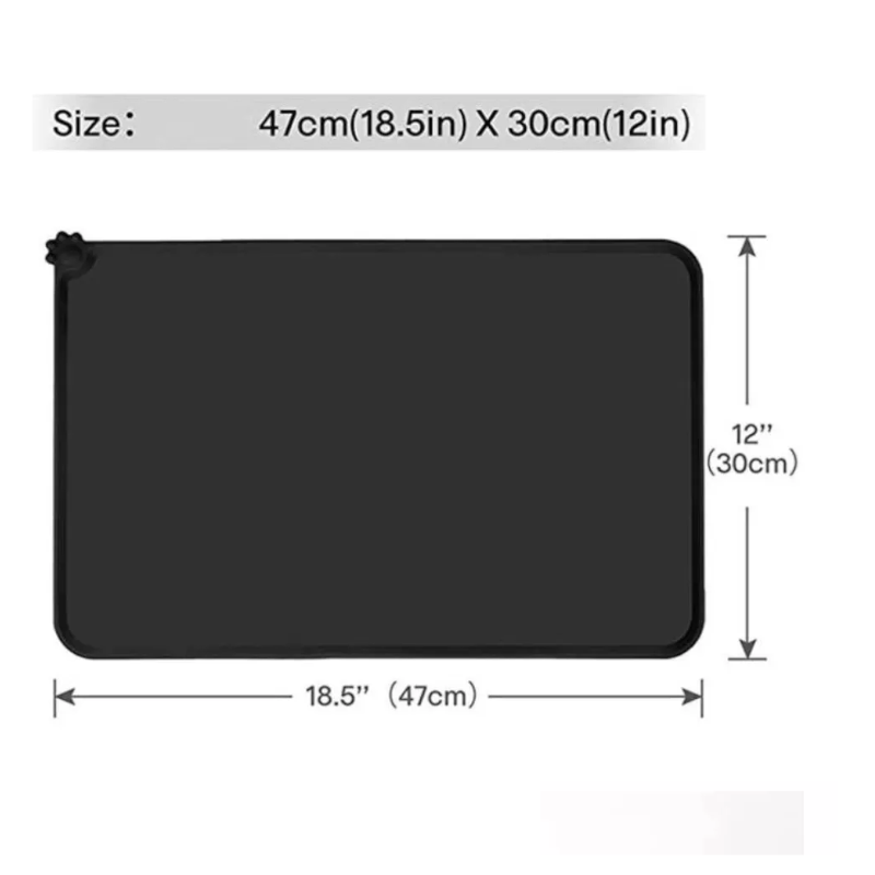 Waterproof Silicone Pet Feeding Mat For Dogs Cats
