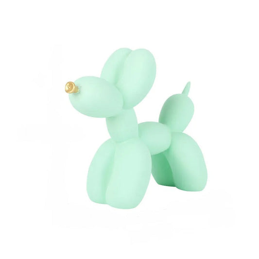 Figurine Nordic Balloon Dog Light Green Resin For Living Room Decoration