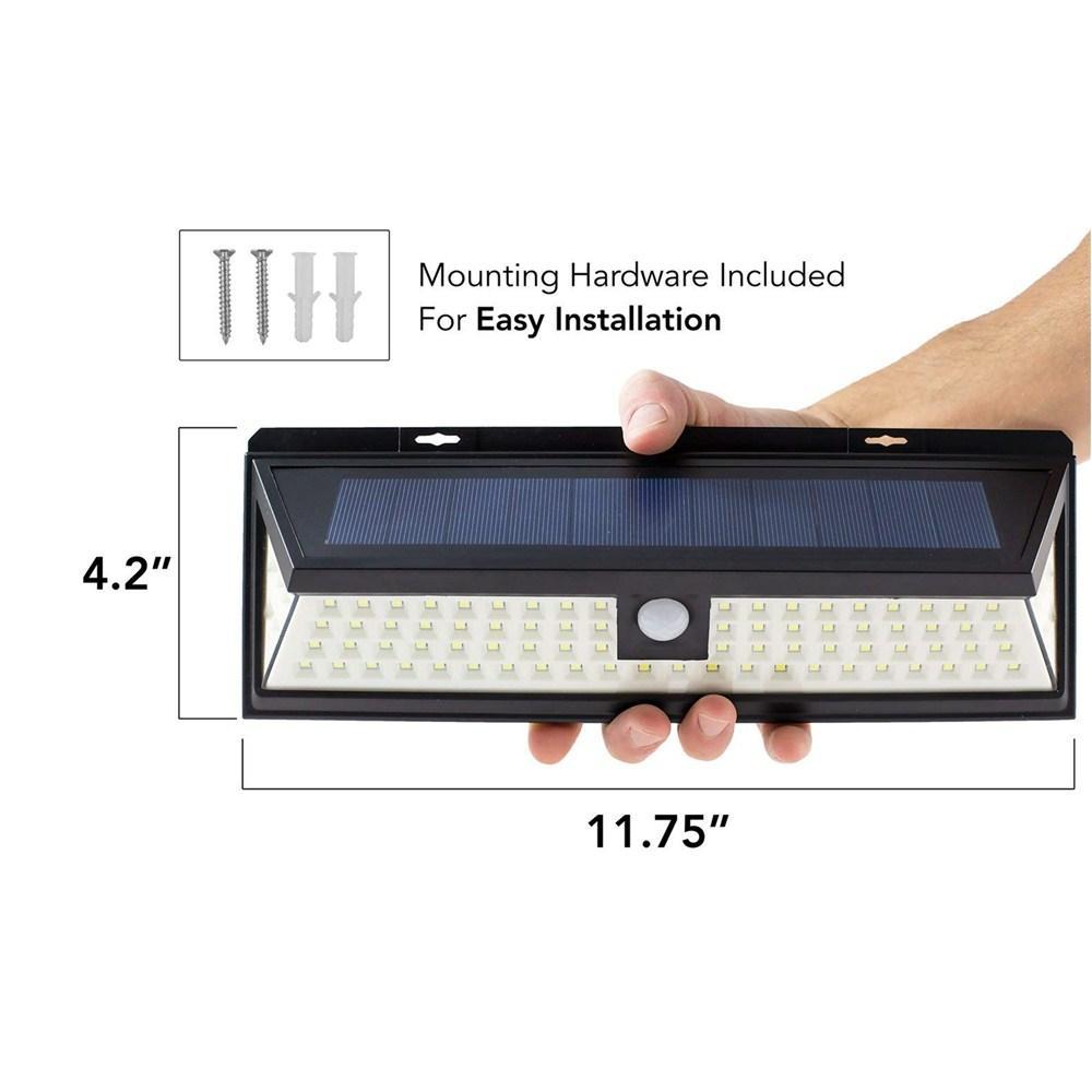 Outdoor Wall Lights Large Weatherproof Solar 86 Led Sensor