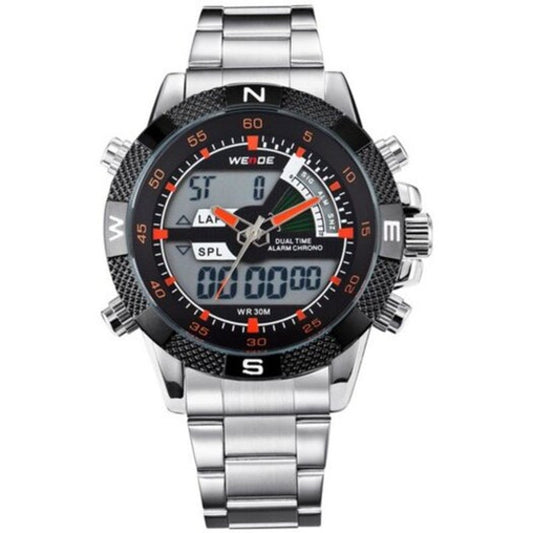 Veile Studios Men Luxury Military Sport Multi Functional Quartz Led Digital Watch E