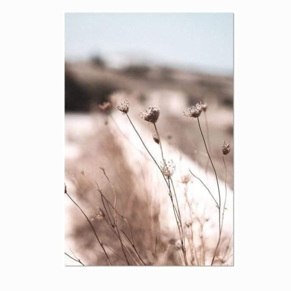 Whimsical Canvas Vintage Botanical Grass Wall Art Home Decor