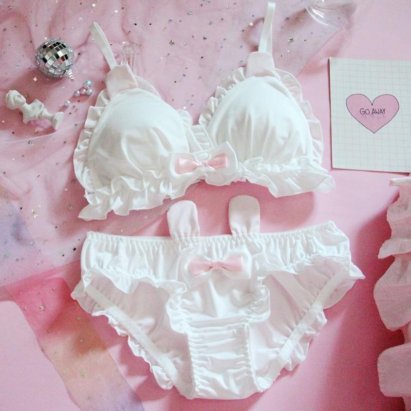 White Or Pink Rabbit Lingerie Set Women Cosplay