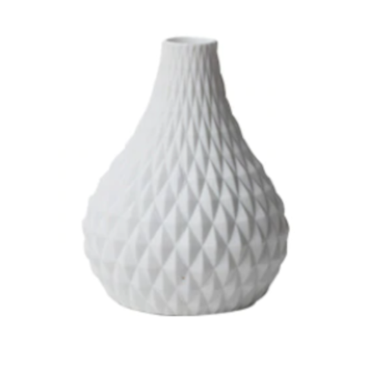 White Teardrop Vase Simple Decor