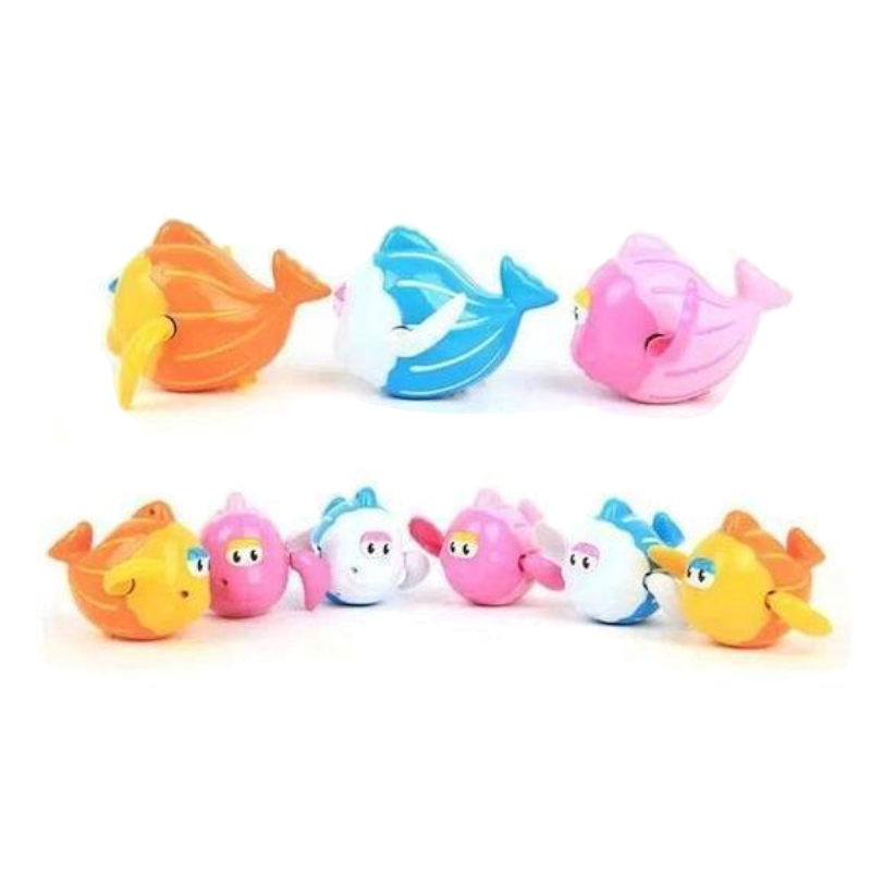 Wind Up Swimming Animals Cute Bath Toys Water Fun