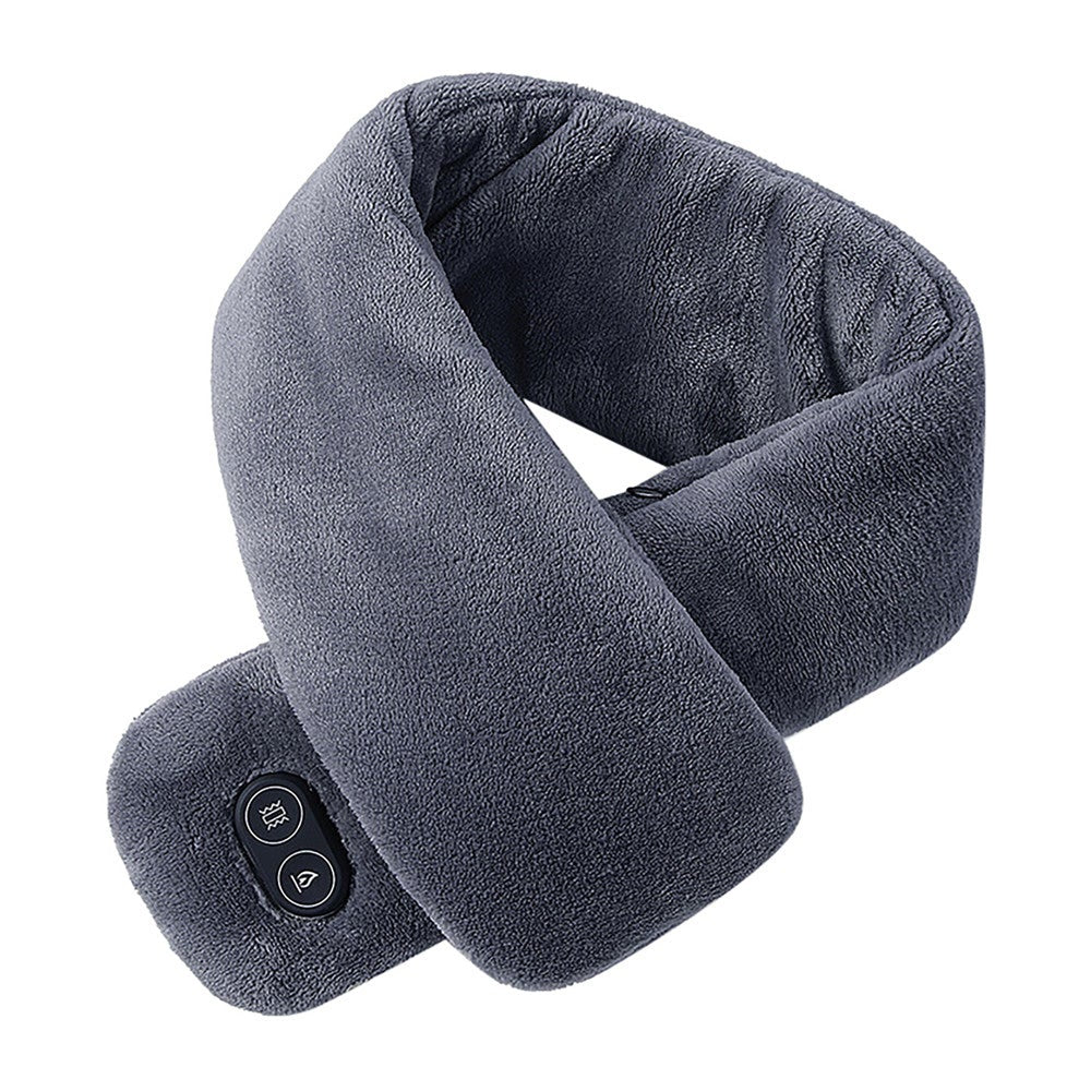 Winter Men Women Usb Electric Heating Scarf 3 Gears 4 Modes Massage Ajustable Warmer Neck Guard Heated